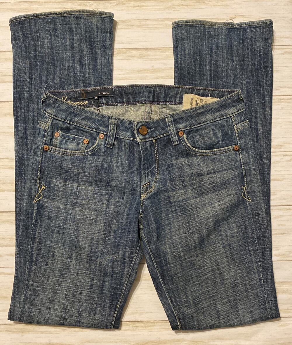 Union Womens Size 26 Blue Med Wash Bootcut Jeans